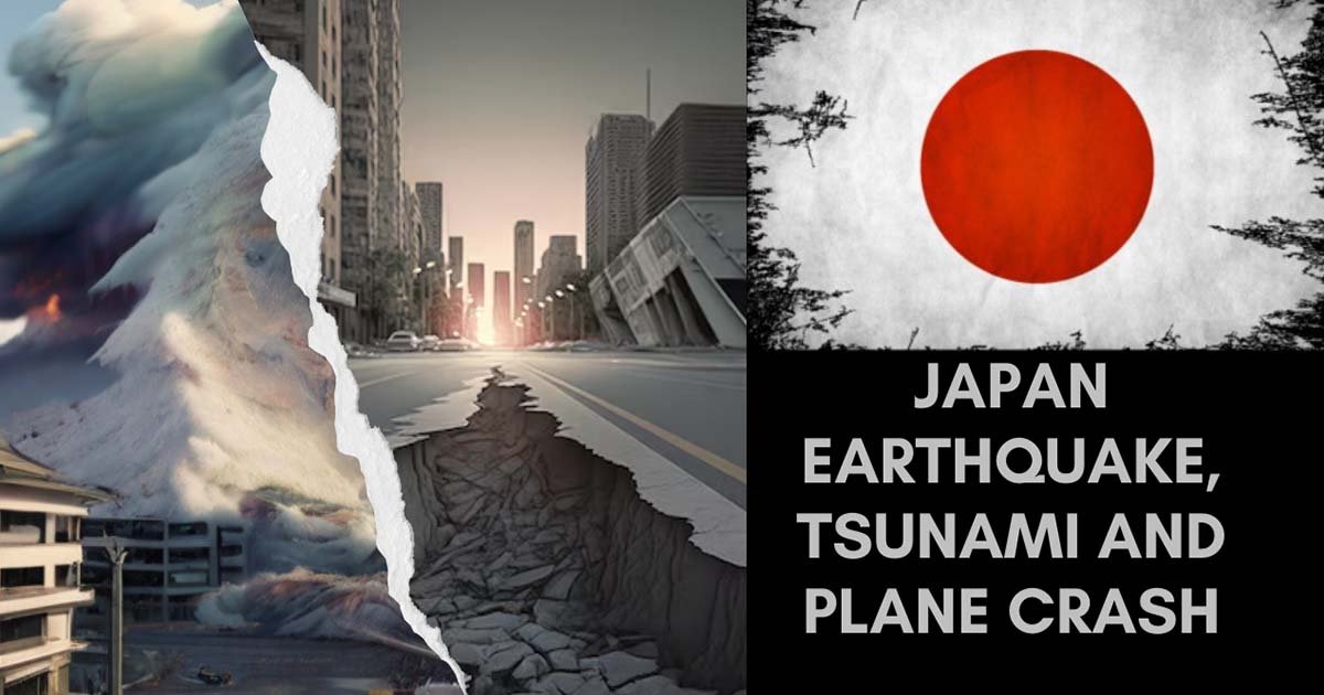 Japan Earthquake, Tsunami And Plane Crash