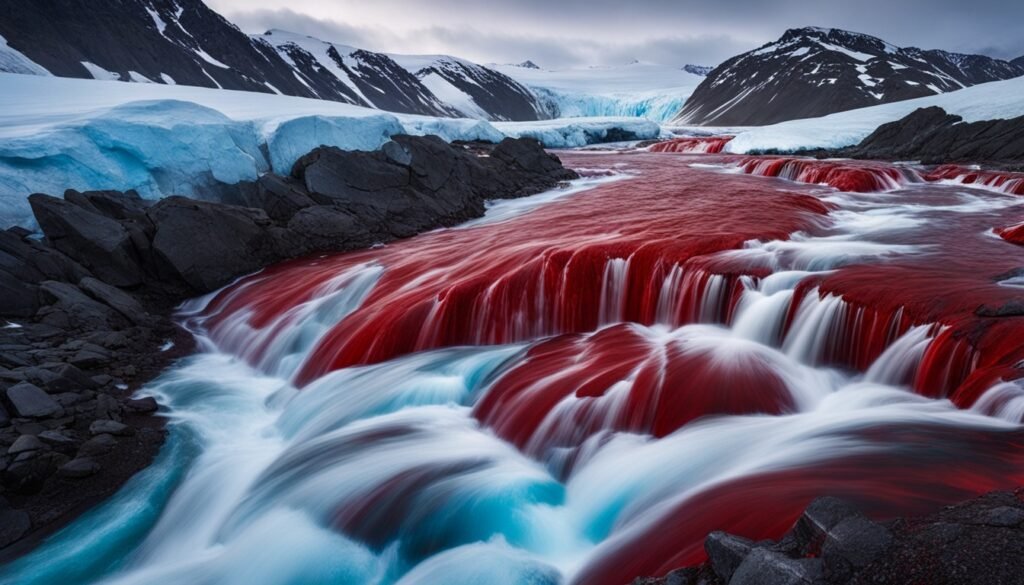 Blood Falls in Antarctica